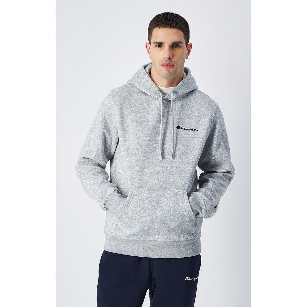 Polar com Capuz Homem Champion 220258 NOXM Cinzento